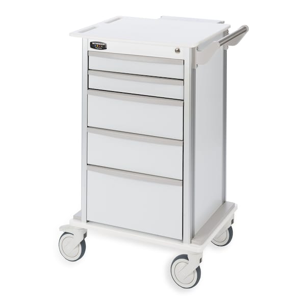 Wheeled 5-Drawer Storage Cart W/ 5" Casters